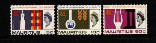 Mauritius sg342 344 unesco - sg342-344,