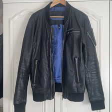 Superdry Leather Bomber Jacket
