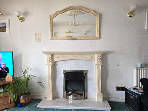 Ornate roma style fireplace - ornate,