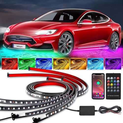 Car multi color led strip - car, multi-color