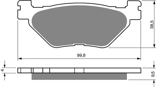 Goldfren brake pads rear - goldfren,