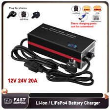 12V 24V 20A lithium battery charger Li-ion Lifepo4 fast charging 12.6V 29.2V ADE