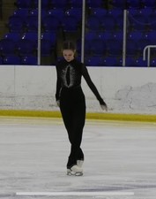 Black Figure Skating Catsuit