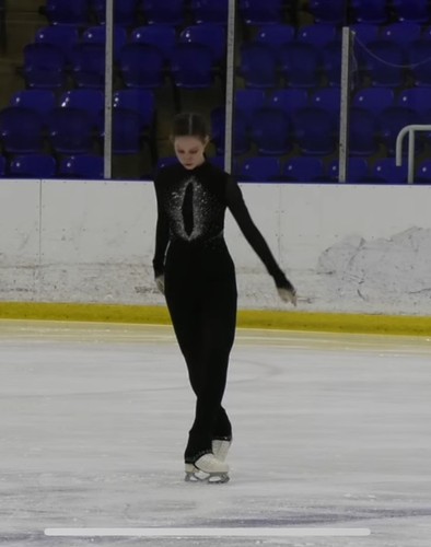 Black figure skating catsuit - black,