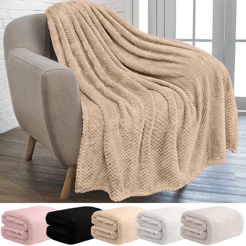 Luxury popcorn waffle blanket - waffle,