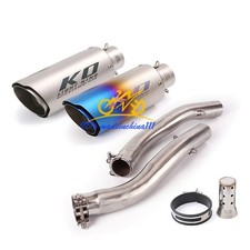 For Kawasaki Z1000 2003-2006 Exhaust Silencer Muffler Slip-on 51mm Mid Link Pipe
