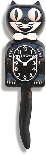 Classic black kit cat klock - black, kit-cat