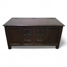 Antique Oak Blanket Box -