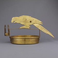 Antique German Art Nouveau Novelty Parrot Cigar Cutter / Ashtray. Ca. 1910.