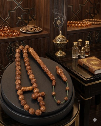Hand carved kuka wood prayer - wood,