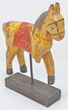Vintage Wooden Horse on Stand