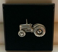 TRACTOR PIN BADGE REAL PEWTER