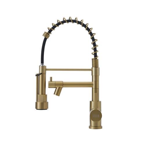 Brushed gold kitchen - brushed,