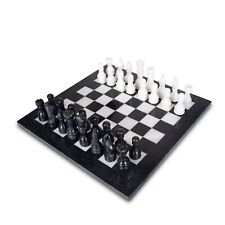 Chess Set 12" Cinder White &