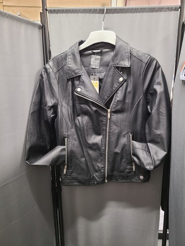 Faux leather jacket - faux, 14