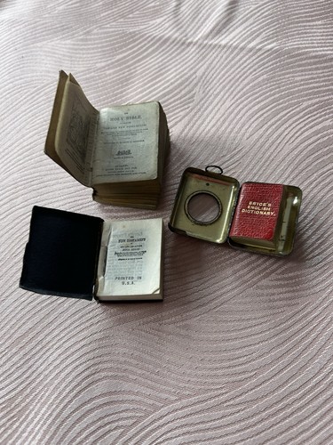 Three miniature books - miniature,