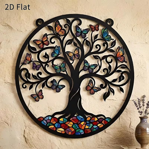 Large tree life metal - life,