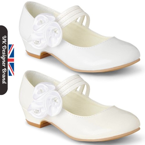 Girls communion shoes flower - communion,