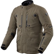 Rev It Trench 2 Gore-Tex Black Olive Motorcycle Jacket Waterproof Thermal Armour