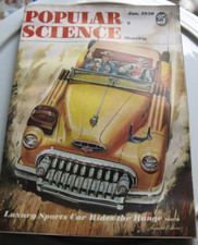 Popular Science Monthly magazine, January 1950 Buick Dynaflow Luxury Cars SO