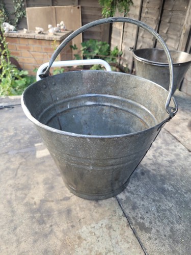 Vintage metal galvanised - metal,