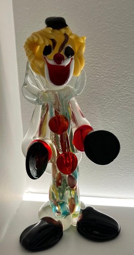 Vintage murano glass - glass, clown