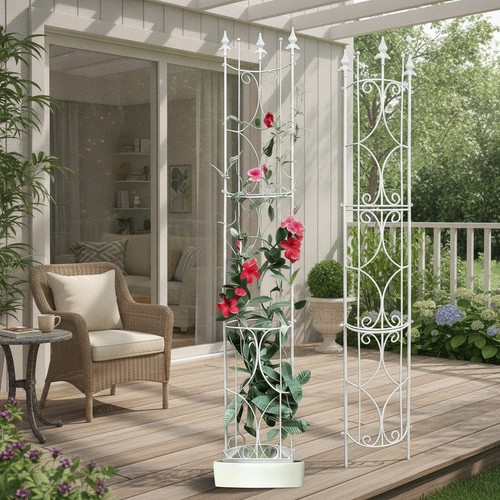 Metal garden trellis - garden, set