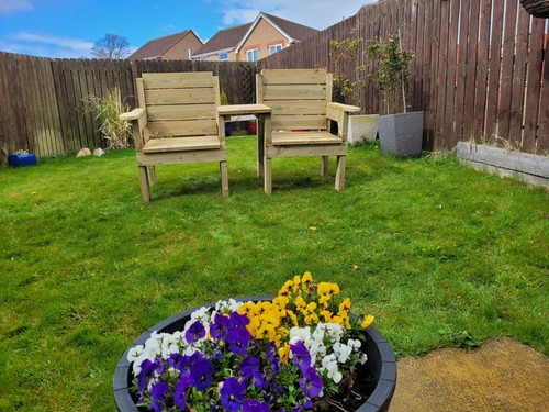 Love seat straight shared - seat,