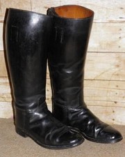 Black Long English Leather