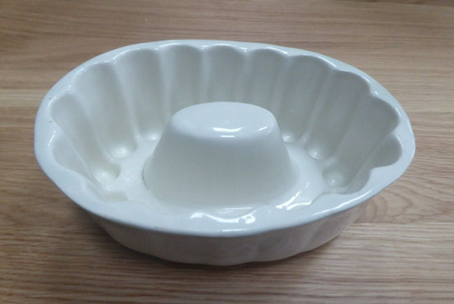 Vintage cream ceramic jelly - vintage,