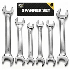 6PC Metric Open End Spanner