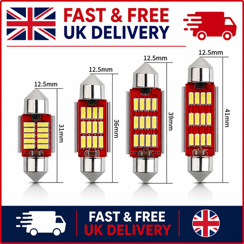 Car festoon white led - cob, smd