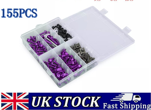155pcs purple complete - purple,