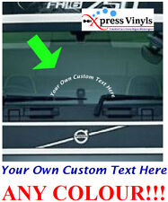 CUSTOM WORDS truck windscreen