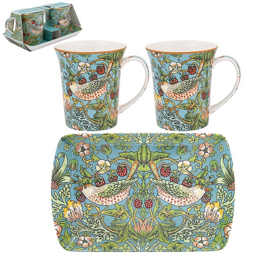 2pc mugs with - 2pc, tray