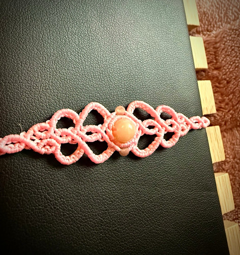Handmade pink macramé