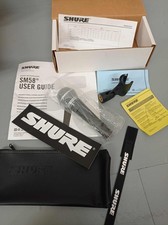 NEW Shure SM58 Dynamic vocal WIRED microphone PLUS NEW 10m mic lead & extras