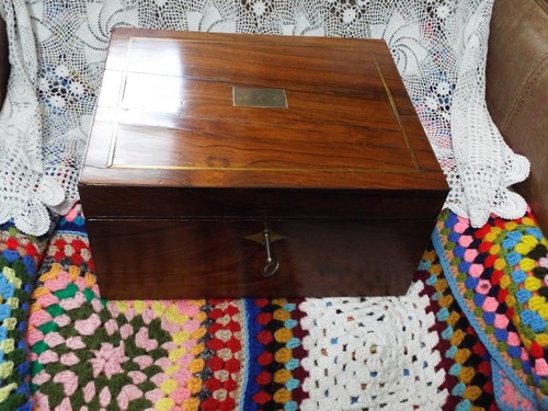 Antique mahogany writing - antique,