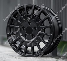 16" Black TMS Alloy Wheels Fits Volkswagen Caddy Mk111 On + T3 T4 Vans