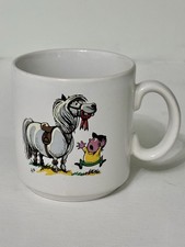 1967 Norman Thelwell Products  Mug -  FRGray and Sons Ltd, 3” Tall/Rim Diam.   C