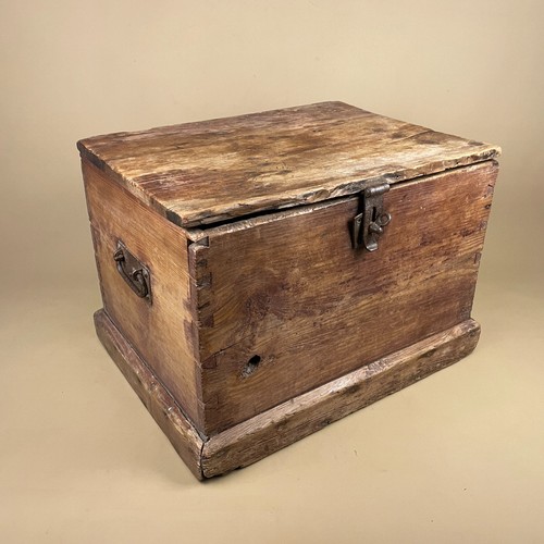 Antique wooden trunk box wood - antique,
