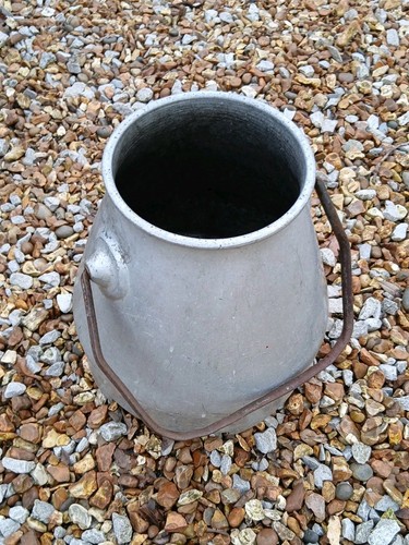Vintage aluminium milking - vintage,