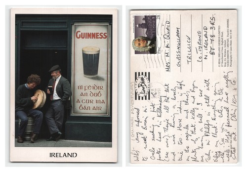 Postcard guinness irish pub - irish,