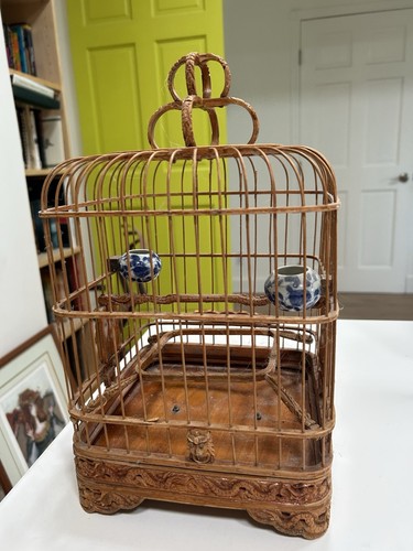 Antique chinese bird cage - chinese,