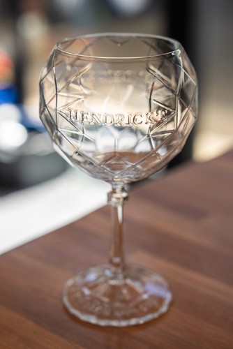 Hendricks gin balloon glasses - hendricks,