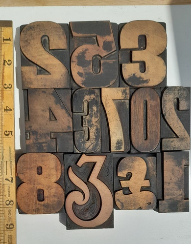 Wooden letterpress type - letterpress,