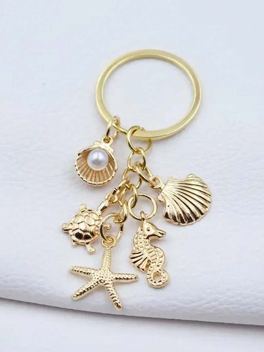 Gold seahorse turtle starfish - turtle,