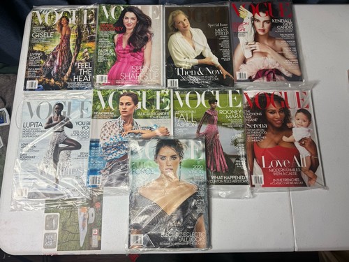 New sealed vogue magazines lot - new,