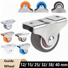 Fixed Castor Silent Wheels Furniture Wheel Small Rubber Caster Premium 12 ~ 50mm
