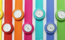 Kids Boys Girls Children's Wacky Watches Snap On Slap Watch Quartz Unicorn Watch